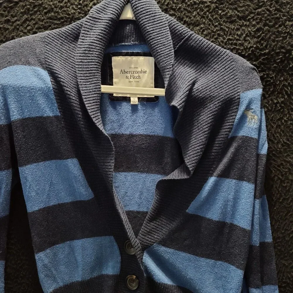Abercrombie & Fitch Womens Sweater Multicolor Size S Cotton Blend Long Sleeve